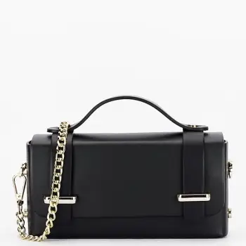 Geanta mica neagra din piele naturala 1870 06 imagine