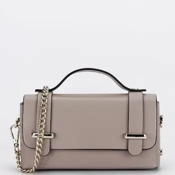 Geanta mica nude din piele naturala 1870 06 imagine