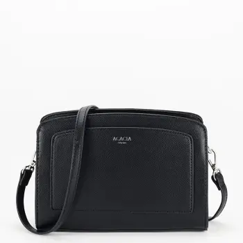 Geanta neagra casual Acacia Paris G-24122 14 imagine