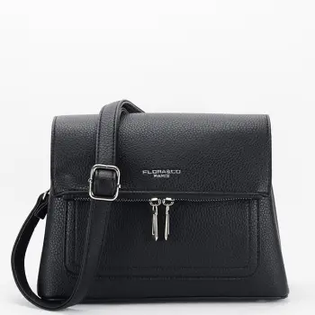 Geanta neagra casual FloraCO Paris H6922 126 imagine
