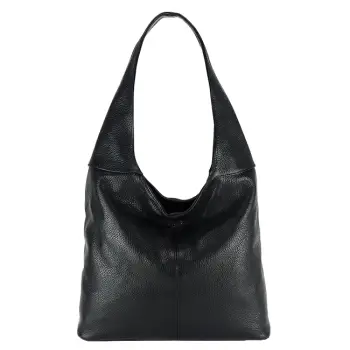 Geanta neagra de talie mare din piele naturala 8924 127 imagine