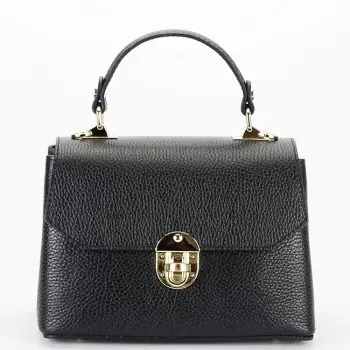 Geanta neagra din piele naturala 1736 131 imagine