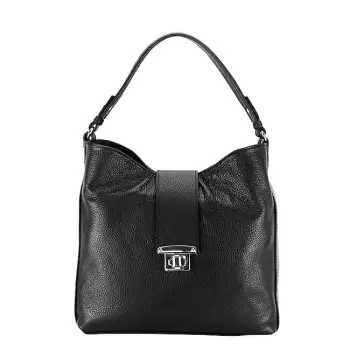 Geanta neagra din piele naturala 8963 124 imagine