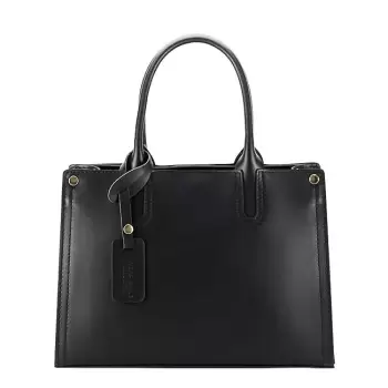 Geanta neagra din piele naturala 8969 122 imagine