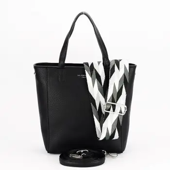 Geanta neagra FloraCo Paris H6901 16 imagine