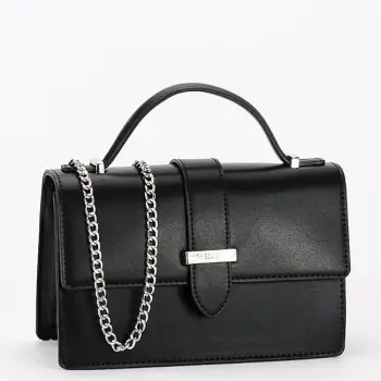 Geanta neagra mica FloraCO Paris F8566 14 imagine