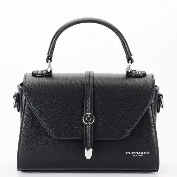 Geanta neagra mica FloraCo Paris F8581 16 imagine