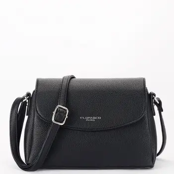 Geanta neagra mica FloraCO Paris H6930 16 imagine