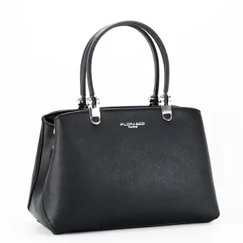 Geanta office casual FloraCo Paris F6538 15 Negru imagine
