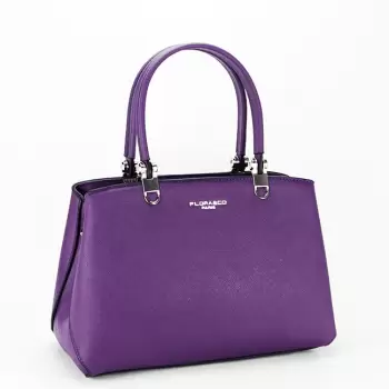 Geanta office casual FloraCo Paris F6538 15 Violet imagine