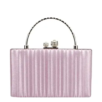 Geanta roz, clutch cu maner BME-622 05 imagine