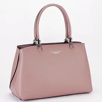 Geanta roz plamaniu office casual FloraCo Paris F6538 15 imagine