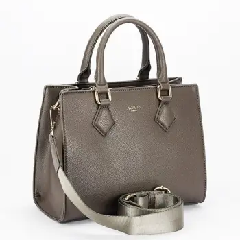Geanta taupe inchis casual Acacia Paris G-24256 15 imagine
