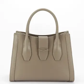 Geanta taupe medie David Jones Paris 7187-1 11 imagine