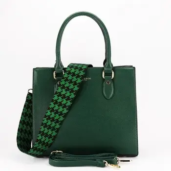 Geanta verde inchis FloraCo Paris F6919 13 imagine