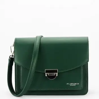 Geanta verde inchis medie FloraCO Paris F8529 14 imagine