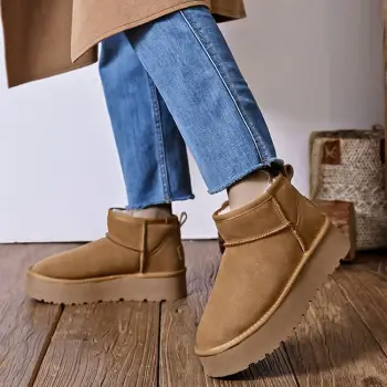 Ghete camel din piele naturala JB1924 118 imagine