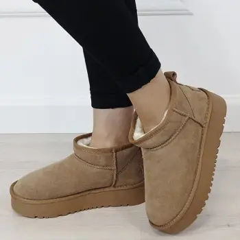 Ghete camel din piele naturala NN604 116 imagine