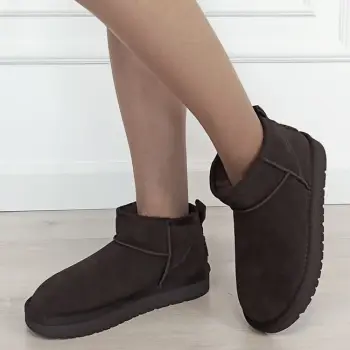 Ghete maro cafeniu din piele naturala JB1966 111 imagine