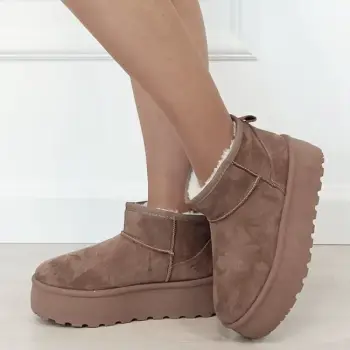 Ghete maro imblanite cu talpa groasa LT33-43 112 imagine