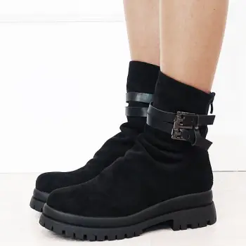 Ghete negre dama casual 7673 115 imagine