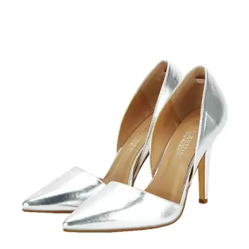 Pantofi argintii decupati BLJY6627 01 imagine