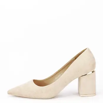 Pantofi bej eleganti YES-1808 02 imagine