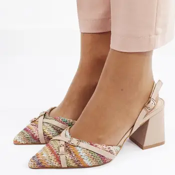 Pantofi eleganti cu model impletit YK-1817 04 imagine