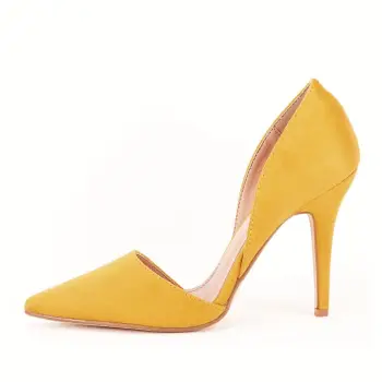 PANTOFI GALBEN-MUSTAR DECUPATI ANTONIA imagine