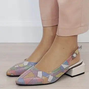 Pantofi multicolor comozi din piele naturala BY6889-4 02 imagine