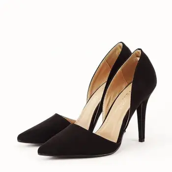 Pantofi negri decupati Antonia  04 imagine