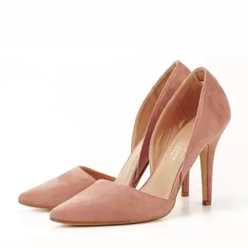 PANTOFI ROZ SOMON DECUPATI ANTONIA imagine