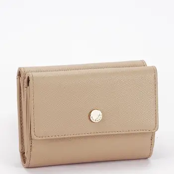 Portofel de dama mic bej inchis, DFX795-3 M0 imagine