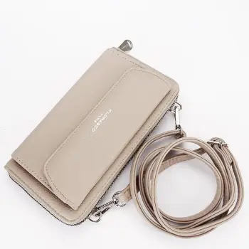 Portofel si port telefon bej H6017 07 imagine