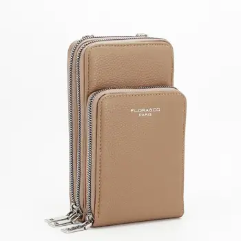 Portofel si port telefon bej inchis 6018 07 imagine