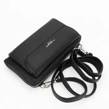 Portofel si port telefon H6017 07 Negru imagine