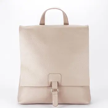 Rucsac 2 in 1 roz din piele naturala 5974-28 M11 imagine