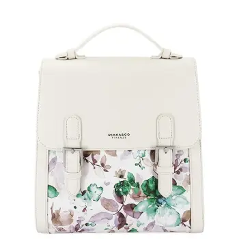 Rucsac crem cu imprimeu floral DHJ731-3 M11 imagine