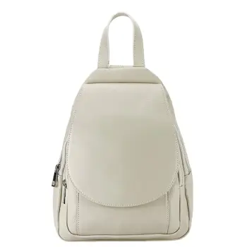 Rucsac crem din piele naturala 8906 122 imagine