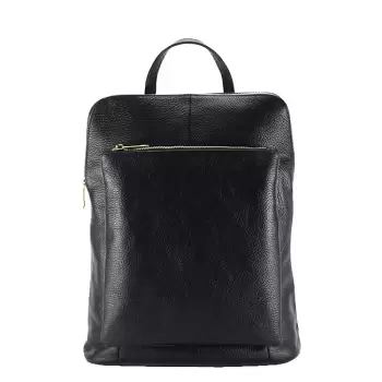 Rucsac din piele naturala 2 in1 negru 1441 123 imagine