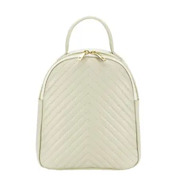 Rucsac din piele naturala 8955 121 Crem imagine
