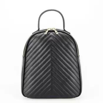 Rucsac din piele naturala 8955 121 Negru imagine