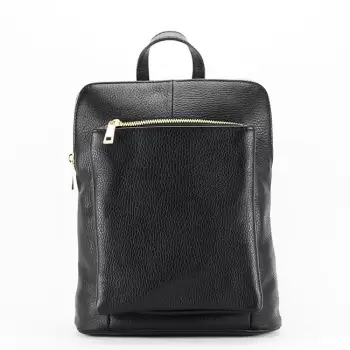 Rucsac din piele naturala negru convertibil in geanta 1001 123 imagine