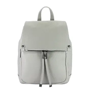 Rucsac gri din piele naturala 8914 M6 imagine