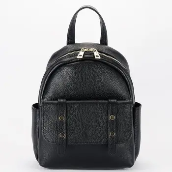 Rucsac negru din piele naturala 2079 127 imagine