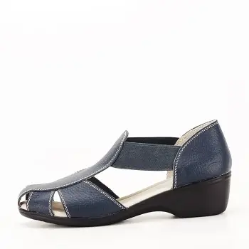 Sandale bleumarin din piele naturala Calypso imagine