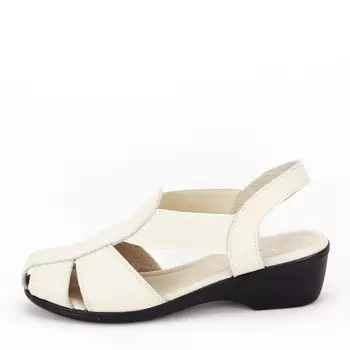 Sandale din piele naturala bej Codruta M5 imagine