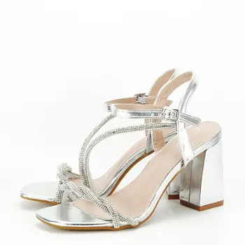 Sandale elegante argintii H8-292 125 imagine
