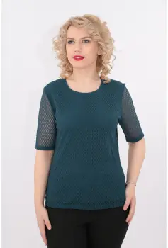 Bluza verde din dantela imagine