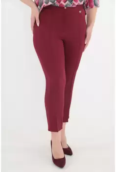 Pantaloni conici bordo 7/8 imagine